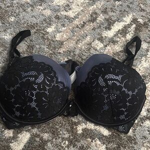 Black Lace Padded Bra